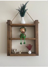 Resim DEKORATİF AHŞAP RAF D-R-3 