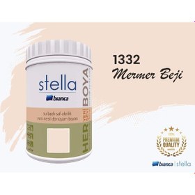 Resim Bianca Stella Su Bazlı Saf Akrilik Boya 1 Litre Mermer Beji 