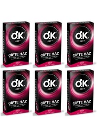 Resim Okey Çifte Haz Prezervatif 10'lu X 6 Paket Kondom 