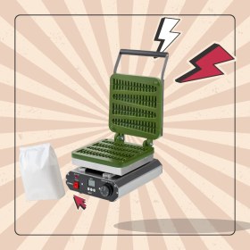 Resim Çubuk | Stick Waffle Makinesi|toz Mix Hediyeli 