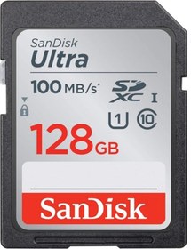 Resim Ultra Sdhc 128gb 100mb/s Class 10 Uhs-ı Sdsdunr-128g-gn6ın Hafıza Kartı 