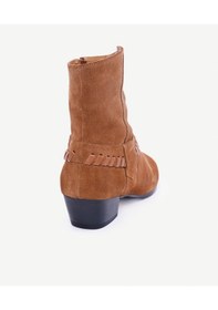 Resim Yargıcı Örgü Saraç Detaylı Western Deri Bot 25kkay4010x 057 Kahverengi 