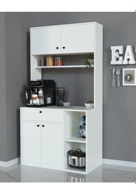 Resim Luwak Kahve Köşesi Çekmeceli Çok Amaçlı Mutfak Dolabı Beyaz Afm151 Beyaz 