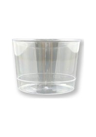 Resim Sert Plastik Tatlı Kasesi Magnolya Kabı 250ml Şeffaf 