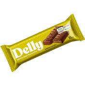 Resim DELLY Çikolata Kaplı Bademli & Muzlu Meyveli Bar 35g 