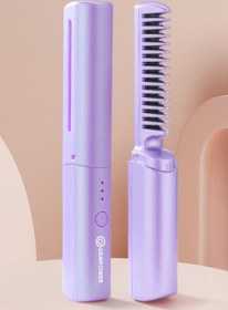 Resim DEMPOWER Kablosuz Seramik Kaplama Saç Düzleştirme Tarağı 