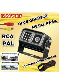 Resim Go-480 Metal Kasa Ledli Araç Kamerası 12-24 V Pal 
