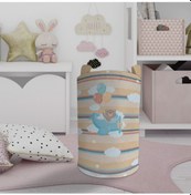 Resim Mekta Home Bebek Ve Çocuk Odası Uçak Ve Fil Desenli Oyuncak Sepeti Renkli Çok Renkli 
