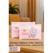 Resim Azrlya Bfs Dies Islak Mendil -Ro Saf Su & Dokunmamış Kumaşlı, 20 Yaprak Temizlik Keyfi Pembe 