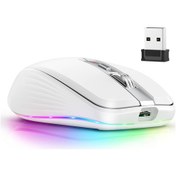 Resim Geeksen Fmouse 2.4 G Bluetooth 5.1 Çift Modlu Kablosuz Mouse 