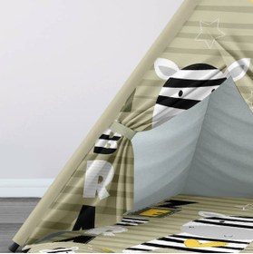 Resim instababyrooms Çocuk Oyun Çadırı Zebra Dijital Baskılı 