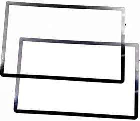 Resim Yeni 3DS XL Üst Ekran Koruyucu Siyah Renkli Paket 2 Set Yedek, New3DS XL LL 3DSXL Yeni 3DSXL Elde Taşınır Oyun Konsolu, Çizilmez Üst LCD Ekran Koruma Yüzeyi Yapışır 