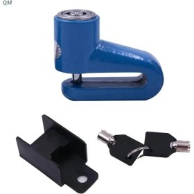 Resim Pengfushop5 Lacivert Tarzı Hırsızlığa Karşı Güvenlik Kilidi Rotor Fren Diski Motosiklet Scooter Için Dağ Yolu Çelik Bisiklet Fren Diski Fren Tekerlek Kilidi (Yurt Dışından) 