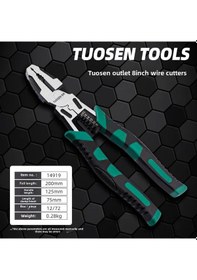 Resim Hombey Endüstriyel Çelik Testere, Çok Amaçlı 8-9 İnç, Ergonomik Kollu, Dar Mekanlara Erişim, Tel Kesme Ve Metal Bükme Aracı 