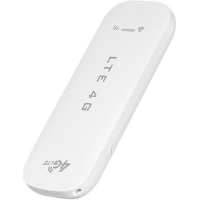 Resim U7 Beyaz Avrupa Versiyonu 4g Lte Usb Modem - Sım Kartlı Taşınabilir Wifi, 150mbps Hız, Araç Ve Usb İle Beslenebilir, Güvenli Ağ 