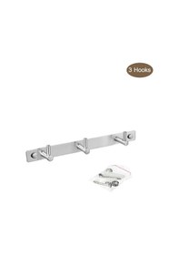 Resim Kosona 3 Kancalı Paslanmaz Çelik Duvar Askısı - Dayanıklı Ve Şık Organizasyon Çözümü 