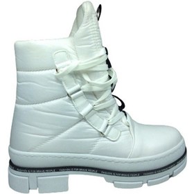 Resim Ortopedikal Womenly Style 2002 Kadın Beyaz Kar Botu Paraşüt Kumaş Beyaz 