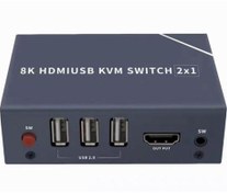 Resim POWERMASTER PM-11777 8K HDMI USB KVM SWITCH 2X1 POWERMASTER PM-11777 8K HDMI USB KVM SWITCH 2X1