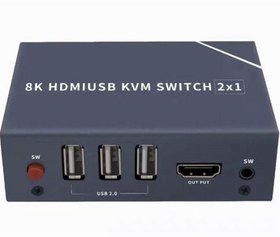 Resim POWERMASTER PM-11777 8K HDMI USB KVM SWITCH 2X1 