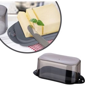 Resim NessiWorld Buffer® Kilitli Plastik Kapaklı Kahvaltılık Tereyağlık Peynirlik Erzak Saklama Kabı AP-9428 