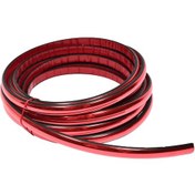 Resim Parlak Kırmızı 11 Mm Nikelaj Şerit 3 Metre 