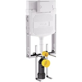 Resim VitrA 748-1851-01 Gömme Rezervuar Asma Klozetler için İnce Metal Ayaklı 3/6 L 