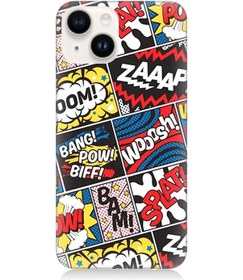 Resim Apple Uyumlu iPhone 15 Uyumlu Kılıf Aesir Seri Desenli Sert Kapak 