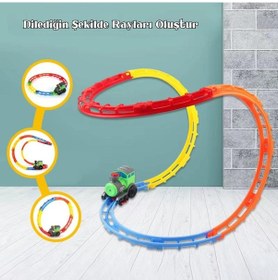 Resim Limon Oyuncak Kutulu Pilli Takla Atan Tren Seti D9081 