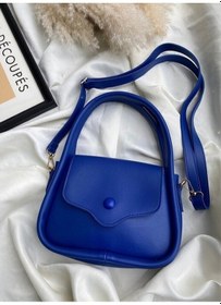 Resim Düğme Detaylı Kadın El Ve Kol Çantası 