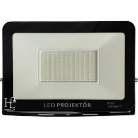 Resim Hazar Led 12-24 Volt 150 Watt Tablet Projektör Beyaz SMD Led Projektör 