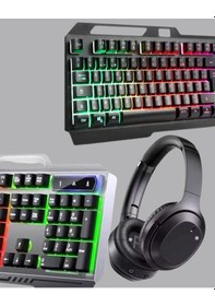Resim Hn01 Kulaklık + Pg-8018 Oyuncu Klavyesi Set - Lisinya 