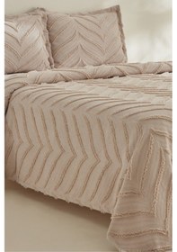 Resim Karaca Home Arlina Geo Taş Çift Kişilik Yatak Örtüsü 200.22.11.0482 Taş 