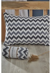 Resim BonjardinHome Tek Kişilik Lastikli Çarşaf & Bir Adet Yastık Kılıfı Gri 