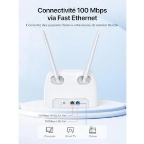 Resim Vuralsin38 4G07 4g Router 4g Box, 4g+ Lte Çift Bant Wifi Modem (5ghz: 867 Mbps +2.4ghz: 300 Mbps) Herhangi Bir Operatör Için Sım Kartlı 4gmobil Yönlendirici, 64 Cihaza Kadar Bağlantı 
