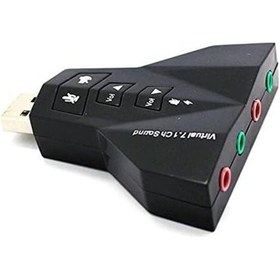 Resim 4931 7.1 7 Kanal Mikrofon Destekli Çift Girişli Çevirici Harici Usb Ses Kartı 