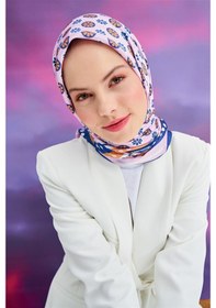 Resim Carell Twill Eşarp Mina Pembe Çok Renkli 