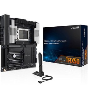 Resim Asus PRO WS TRX50-SAGE WIFI AMD TRX50 Soket 8000Mhz sTR5 DDR5 3xM.2 Anakart 