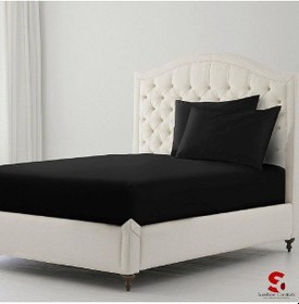 Resim Stella Flavo %100 Pamuk Tek Kişilik Luxury Lastikli Çarşaf Seti Siyah 100x200+30cm Siyah 