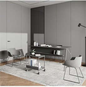 Resim Lagomood Ella Ofis Masa Takımı 150cm Antrasit 