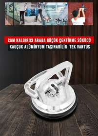 Resim PROXTECH Premium Yüksek Kalite Cam Fayans Kaldırma Metal Alüminyum 3-2-1 3Lü Set Cam Fayans Taşıma Vantuz 