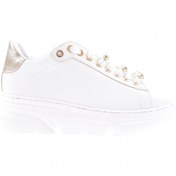 Resim Dgn Kadın Kalın Kristal Taşlı Sneakers Ayakkabı Beyaz 15299753118 