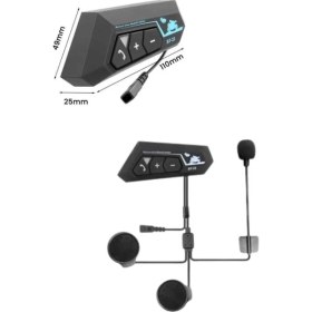 Resim Aesco Yeni Nesil Dinleme ve Konuşma Özellikli Intercom Kask Kulaklığı 5.0 Bluetooth - Lisinya 