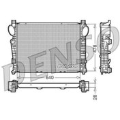 Resim DENSO Drm17093 A2205001403 Mercedes Tüm Araçlar Radyatör 