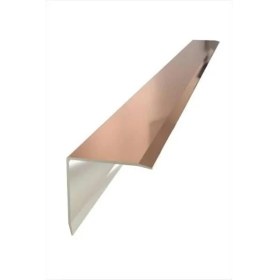 Resim 40X40 Laminant Parke Burun Profili Düz L Gri 