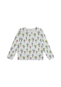 Resim Antebies Organik Bej Uzun Kollu Kız Çocuk Pijama Takımı Renkli 