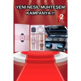 Resim Venüs Shopping Aksesuar Hediyeli Akıllı Saat ve Dijital Göstergeli Powerbankli Bluetooth Kulaklık 