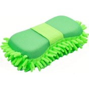 Resim Motion003 Yeşil Mikrofiber Araç Yıkama Süngeri Yumuşak Ve Emici Ergonomik Tutacak 