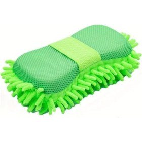 Resim Motion003 Yeşil Mikrofiber Araç Yıkama Süngeri Yumuşak Ve Emici Ergonomik Tutacak 