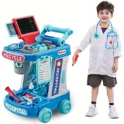 Resim Çocuklar için Doktor Oyuncak Seti Rol Yapma Mobil Araba Noel Hediyesi Doğum Günü Hediyesi Kız Oyun Evi Küçük Erkek Simülasyon Enjeksiyon Kutusu, Kış, Yeni Yıl için Mükemmel 