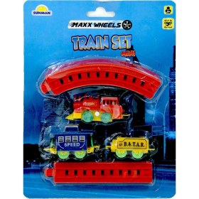 Resim Ohbe Express Maxx Wheels Mini Tren Seti 11 Parça 